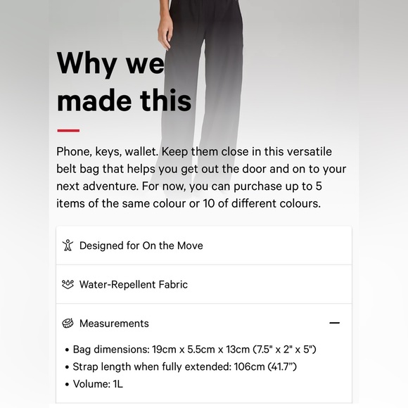 BNWT Sold Out Everywhere Lululemon Pride Belt Bag size l1 - Picture 10 of 10